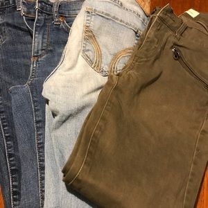 4 Pairs Petit jeans Size 24 Super Skinny
